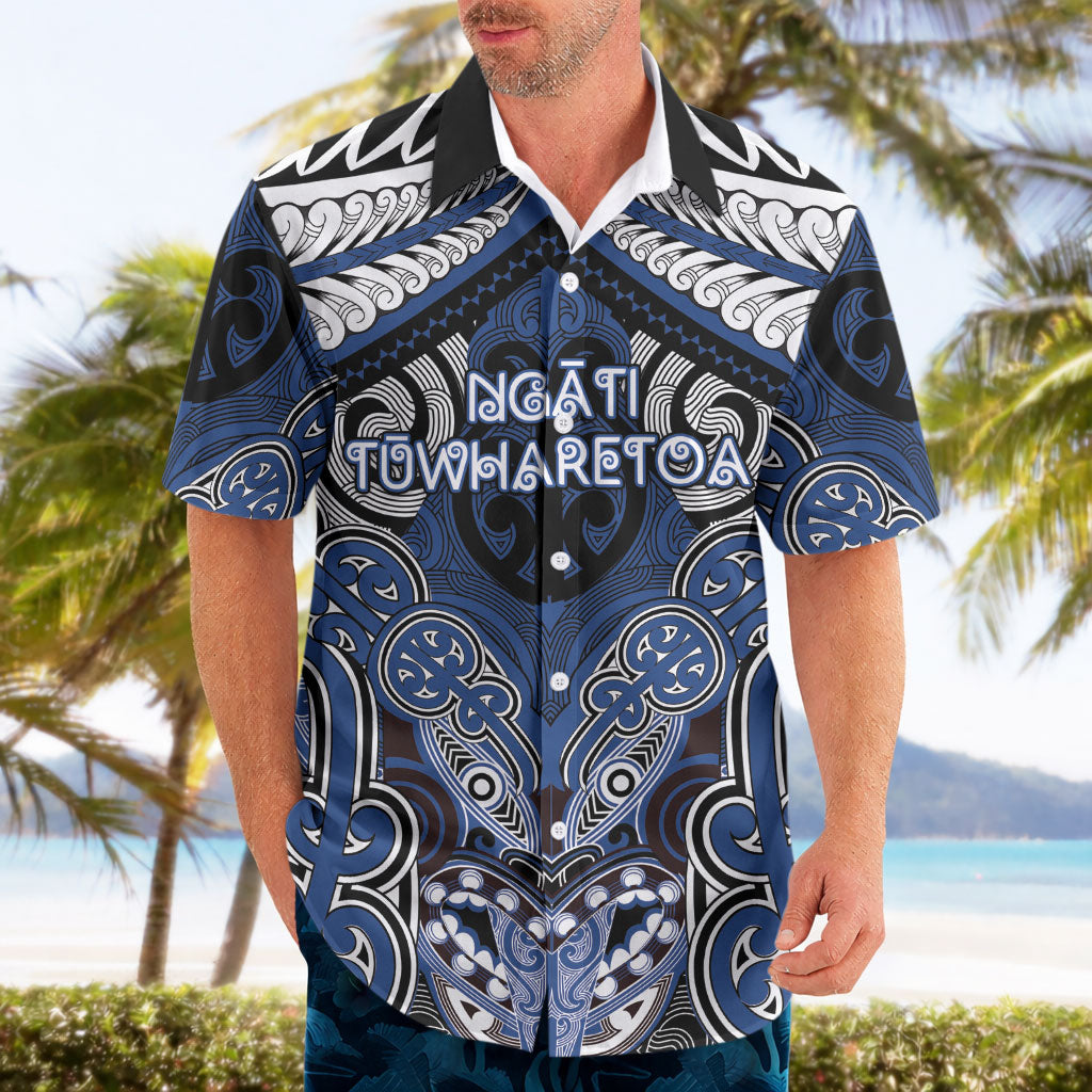 Aotearoa Iwi Ngati Tuwharetoa Personalised Hawaiian Shirt Maori Kowhaiwhai Pattern