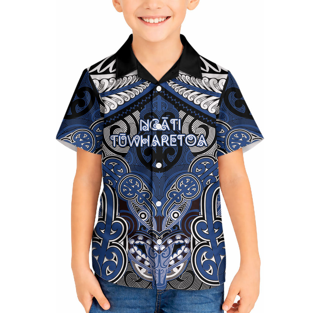 Aotearoa Iwi Ngati Tuwharetoa Personalised Hawaiian Shirt Maori Kowhaiwhai Pattern
