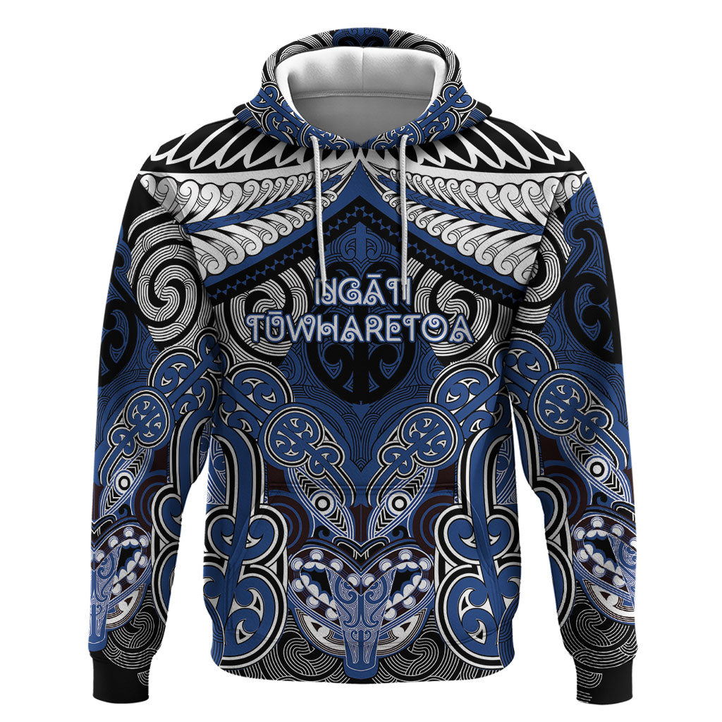 Aotearoa Iwi Ngati Tuwharetoa Personalised Hoodie Maori Kowhaiwhai Pattern