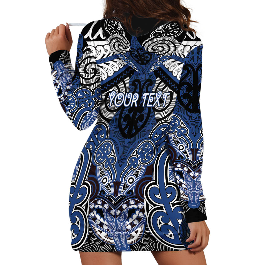 Aotearoa Iwi Ngati Tuwharetoa Personalised Hoodie Dress Maori Kowhaiwhai Pattern