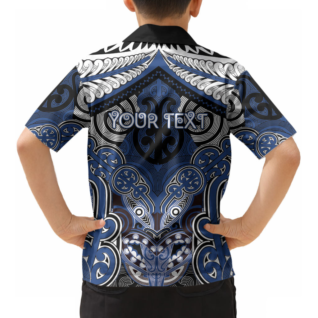 Aotearoa Iwi Ngati Tuwharetoa Personalised Kid Hawaiian Shirt Maori Kowhaiwhai Pattern