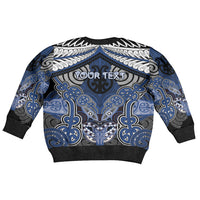 Aotearoa Iwi Ngati Tuwharetoa Personalised Kid Ugly Christmas Sweater Maori Kowhaiwhai Pattern
