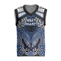 Aotearoa Iwi Ngati Tuwharetoa Personalised Christmas Knitted V-Neck Vest Maori Kowhaiwhai Pattern