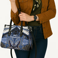 Aotearoa Iwi Ngati Tuwharetoa Leather Bag Maori Kowhaiwhai Pattern
