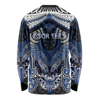 Aotearoa Iwi Ngati Tuwharetoa Personalised Long Sleeve Shirt Maori Kowhaiwhai Pattern
