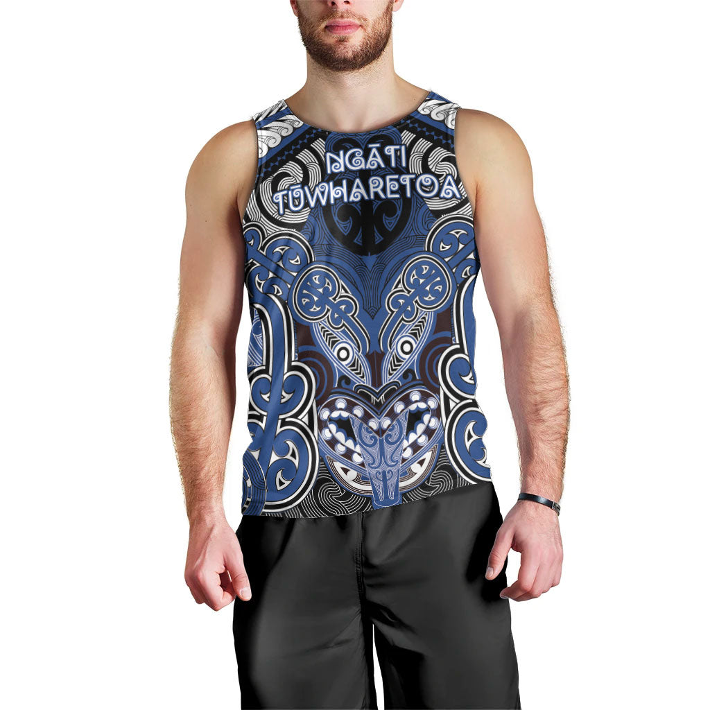 Aotearoa Iwi Ngati Tuwharetoa Personalised Men Tank Top Maori Kowhaiwhai Pattern