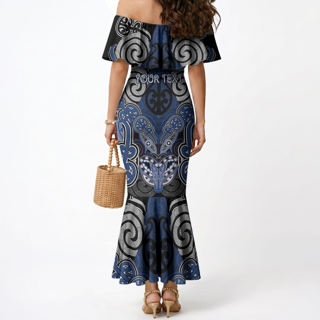 Aotearoa Iwi Ngati Tuwharetoa Personalised Mermaid Dress Maori Kowhaiwhai Pattern