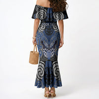 Aotearoa Iwi Ngati Tuwharetoa Personalised Mermaid Dress Maori Kowhaiwhai Pattern