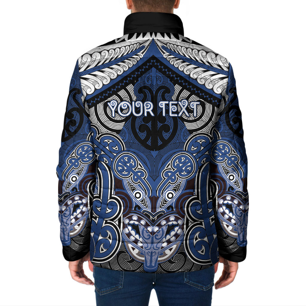 Aotearoa Iwi Ngati Tuwharetoa Personalised Padded Jacket Maori Kowhaiwhai Pattern