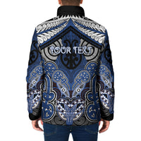 Aotearoa Iwi Ngati Tuwharetoa Personalised Padded Jacket Maori Kowhaiwhai Pattern