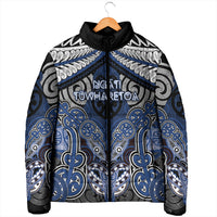 Aotearoa Iwi Ngati Tuwharetoa Personalised Padded Jacket Maori Kowhaiwhai Pattern