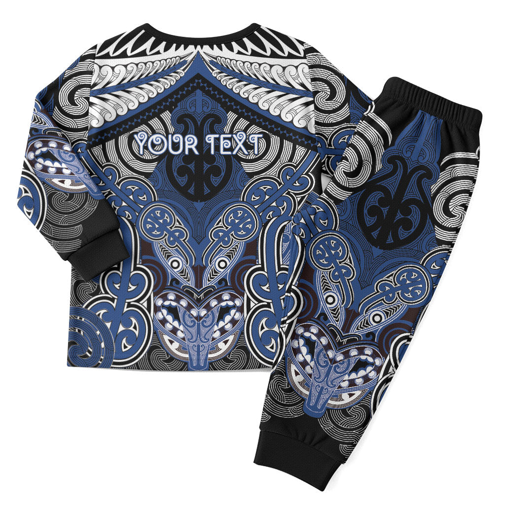 Aotearoa Iwi Ngati Tuwharetoa Personalised Christmas Pajama Set Maori Kowhaiwhai Pattern