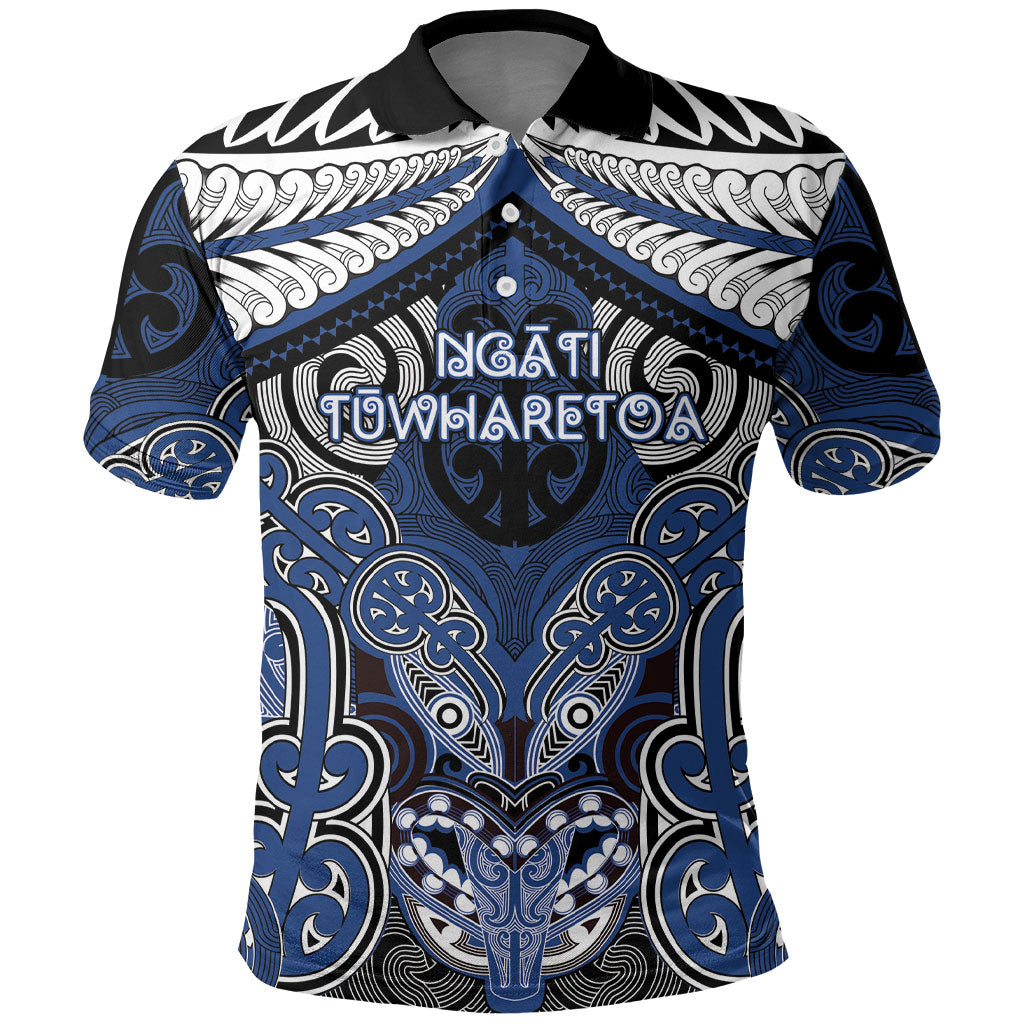 Aotearoa Iwi Ngati Tuwharetoa Personalised Polo Shirt Maori Kowhaiwhai Pattern