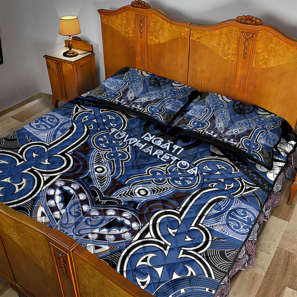 Aotearoa Iwi Ngati Tuwharetoa Quilt Bed Set Maori Kowhaiwhai Pattern