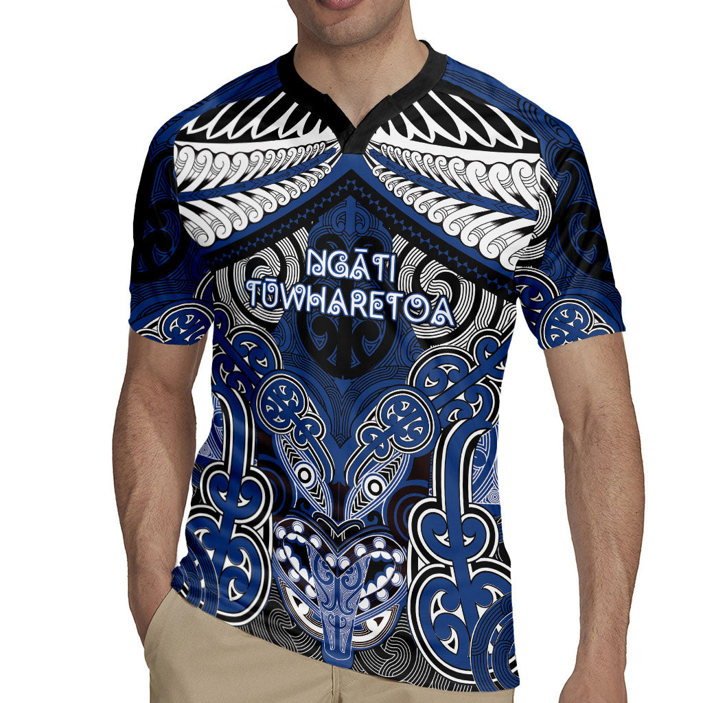 Aotearoa Iwi Ngati Tuwharetoa Personalised Rugby Jersey Maori Kowhaiwhai Pattern