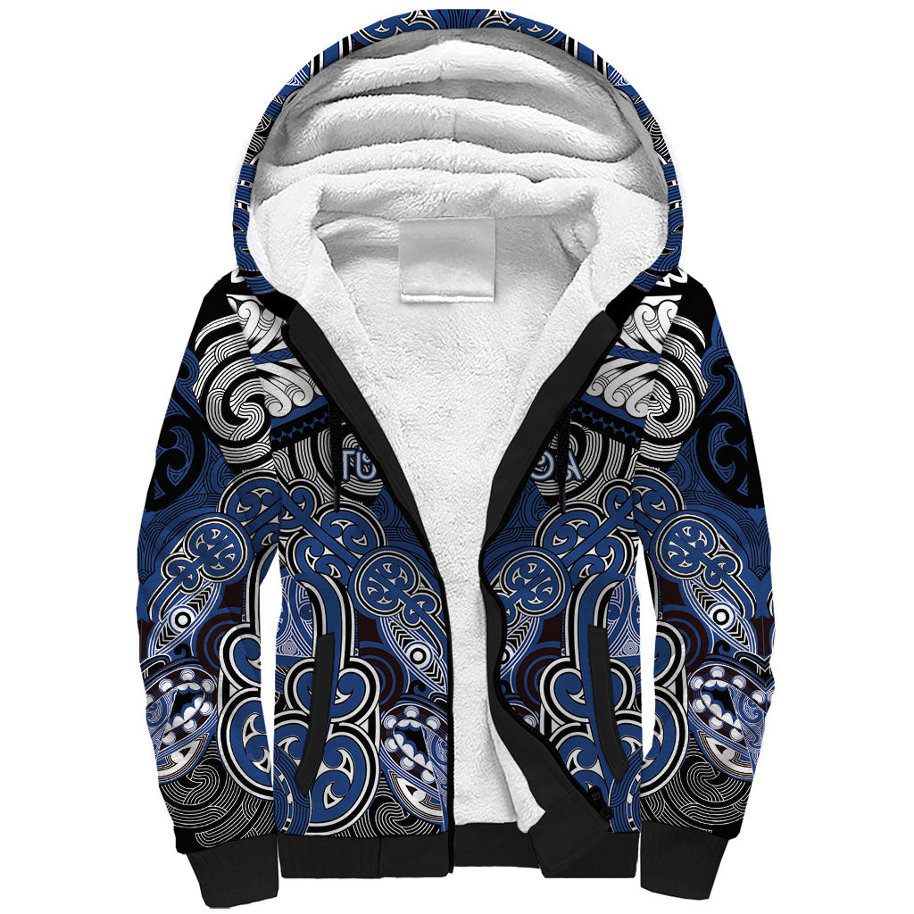 Aotearoa Iwi Ngati Tuwharetoa Personalised Sherpa Hoodie Maori Kowhaiwhai Pattern
