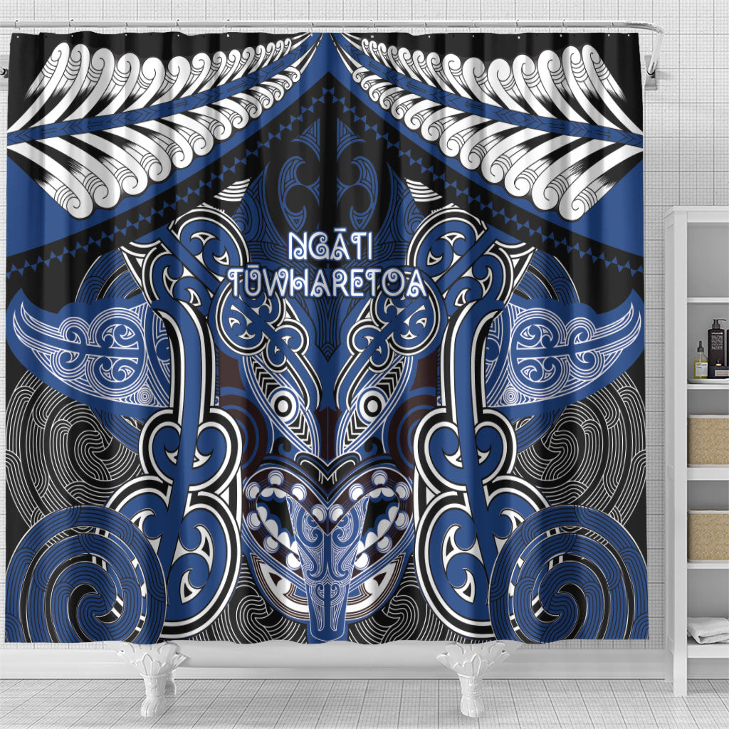 Aotearoa Iwi Ngati Tuwharetoa Shower Curtain Maori Kowhaiwhai Pattern