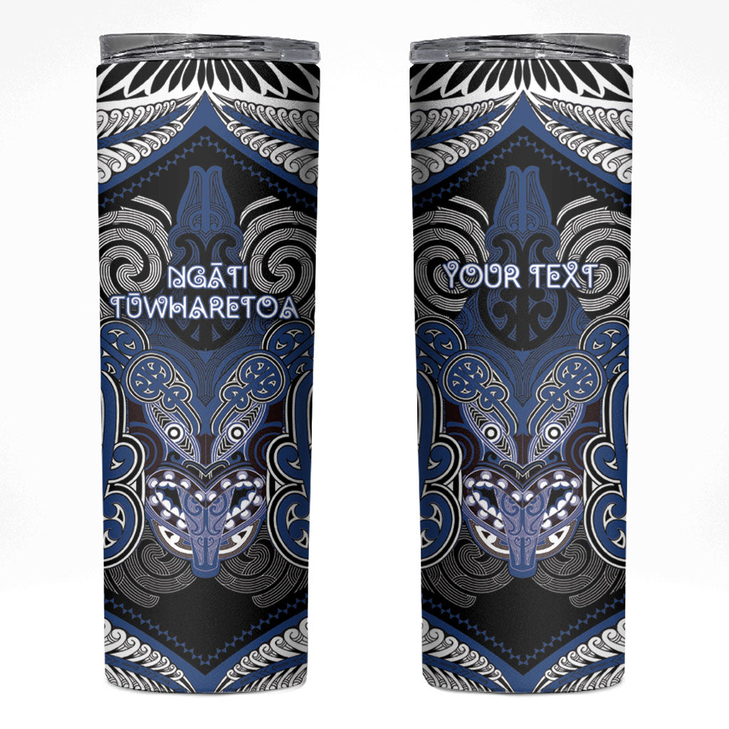 Aotearoa Iwi Ngati Tuwharetoa Personalised Skinny Tumbler Maori Kowhaiwhai Pattern