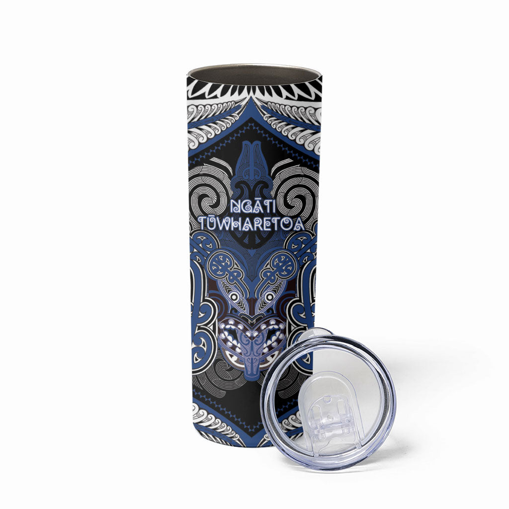 Aotearoa Iwi Ngati Tuwharetoa Personalised Skinny Tumbler Maori Kowhaiwhai Pattern