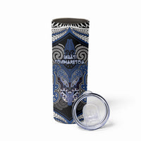 Aotearoa Iwi Ngati Tuwharetoa Personalised Skinny Tumbler Maori Kowhaiwhai Pattern