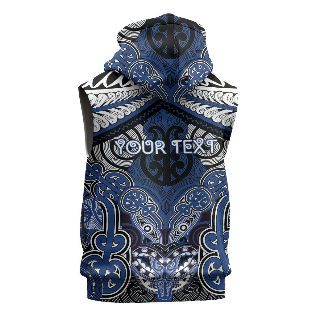 Aotearoa Iwi Ngati Tuwharetoa Personalised Sleeveless Hoodie Maori Kowhaiwhai Pattern