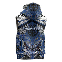 Aotearoa Iwi Ngati Tuwharetoa Personalised Sleeveless Hoodie Maori Kowhaiwhai Pattern