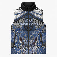 Aotearoa Iwi Ngati Tuwharetoa Personalised Sleeveless Puffer Jacket Maori Kowhaiwhai Pattern