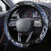 Aotearoa Iwi Ngati Tuwharetoa Steering Wheel Cover Maori Kowhaiwhai Pattern