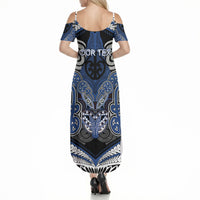 Aotearoa Iwi Ngati Tuwharetoa Personalised Summer Maxi Dress Maori Kowhaiwhai Pattern