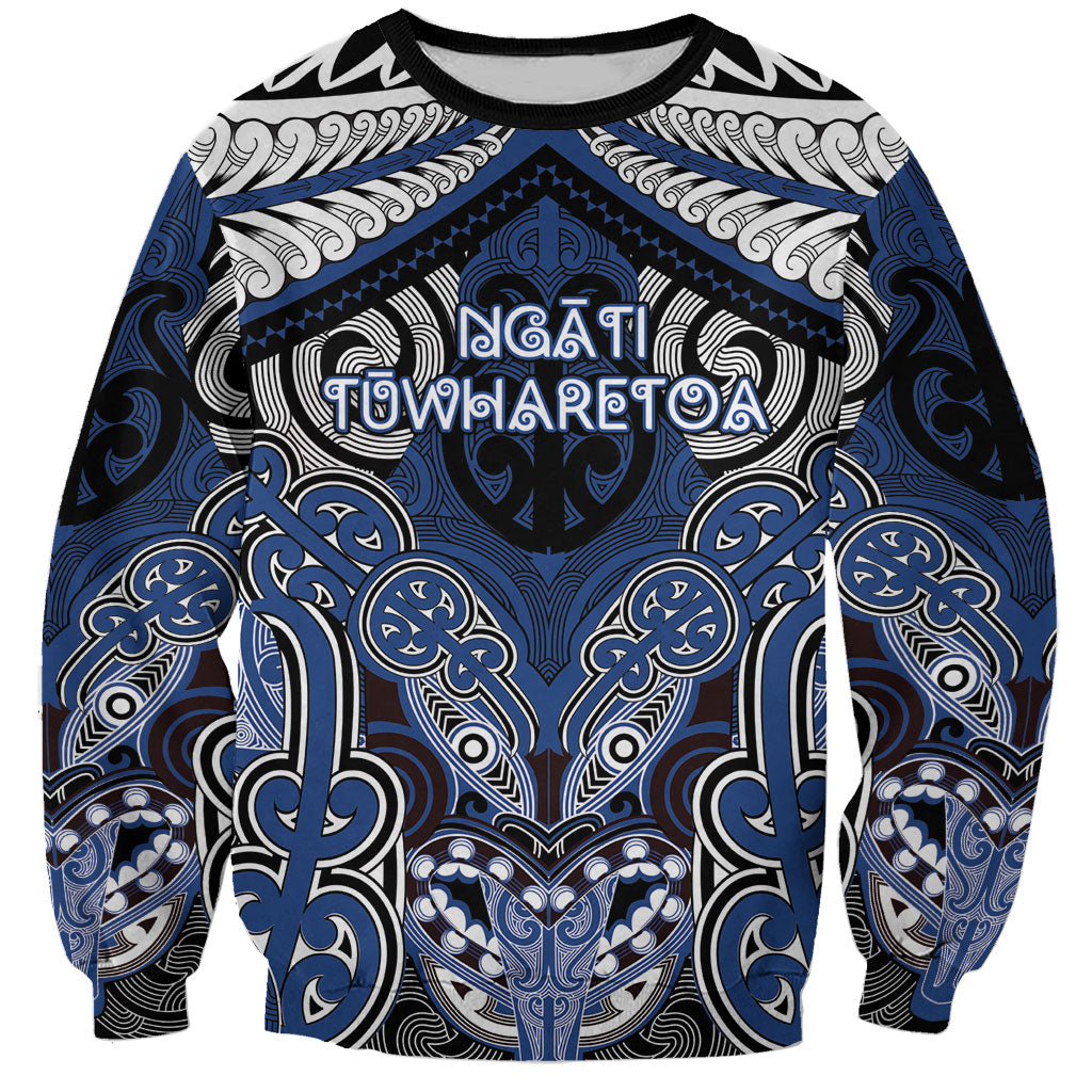 Aotearoa Iwi Ngati Tuwharetoa Personalised Sweatshirt Maori Kowhaiwhai Pattern