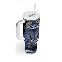 Aotearoa Iwi Ngati Tuwharetoa Personalised Tumbler With Handle Maori Kowhaiwhai Pattern