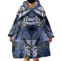 Aotearoa Iwi Ngati Tuwharetoa Personalised Wearable Blanket Hoodie Maori Kowhaiwhai Pattern