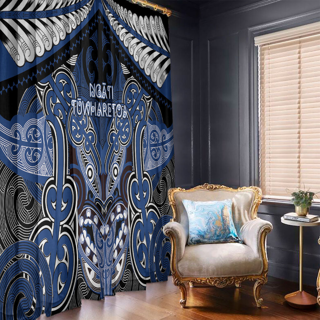 Aotearoa Iwi Ngati Tuwharetoa Window Curtain Maori Kowhaiwhai Pattern