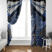 Aotearoa Iwi Ngati Tuwharetoa Window Curtain Maori Kowhaiwhai Pattern