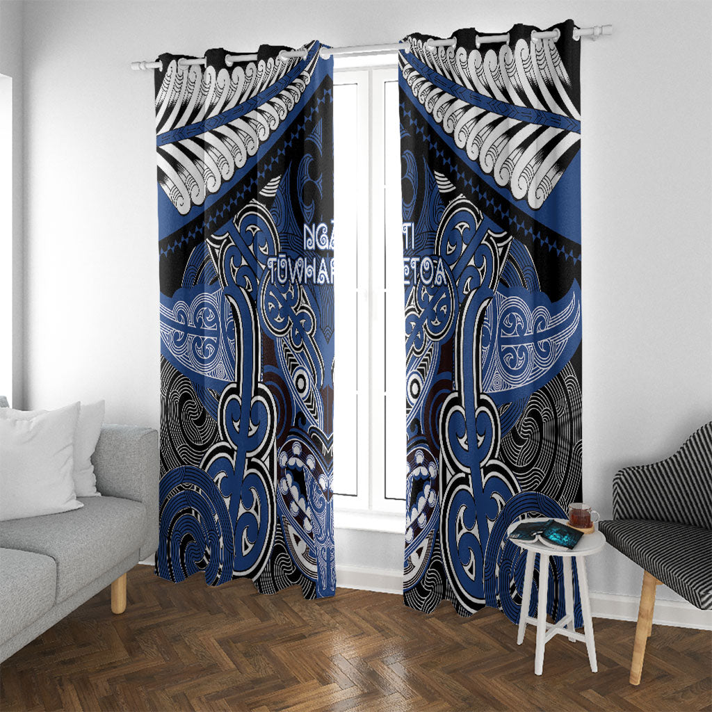 Aotearoa Iwi Ngati Tuwharetoa Window Curtain Maori Kowhaiwhai Pattern