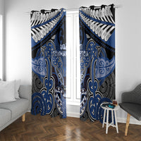 Aotearoa Iwi Ngati Tuwharetoa Window Curtain Maori Kowhaiwhai Pattern