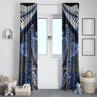 Aotearoa Iwi Ngati Tuwharetoa Window Curtain Maori Kowhaiwhai Pattern