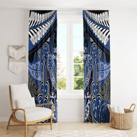 Aotearoa Iwi Ngati Tuwharetoa Window Curtain Maori Kowhaiwhai Pattern