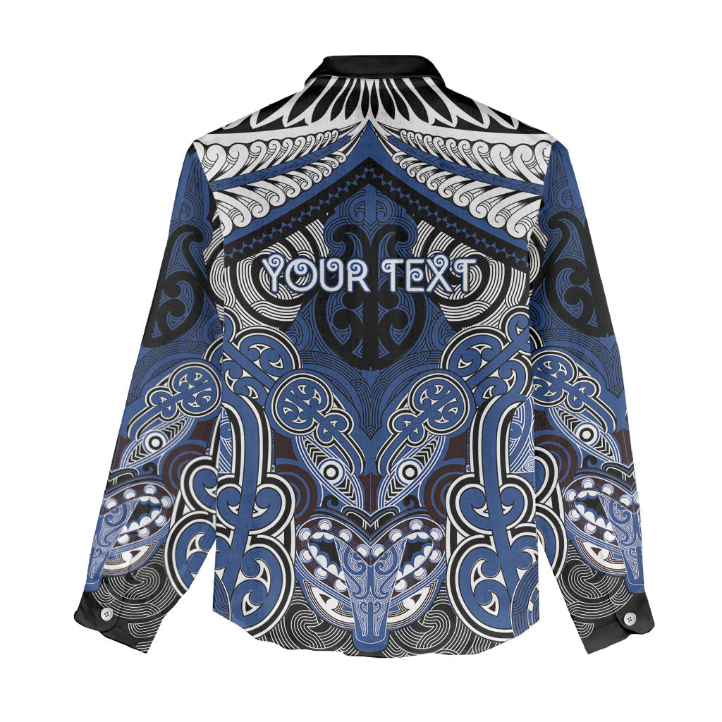 Aotearoa Iwi Ngati Tuwharetoa Personalised Women Casual Shirt Maori Kowhaiwhai Pattern