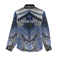 Aotearoa Iwi Ngati Tuwharetoa Personalised Women Casual Shirt Maori Kowhaiwhai Pattern