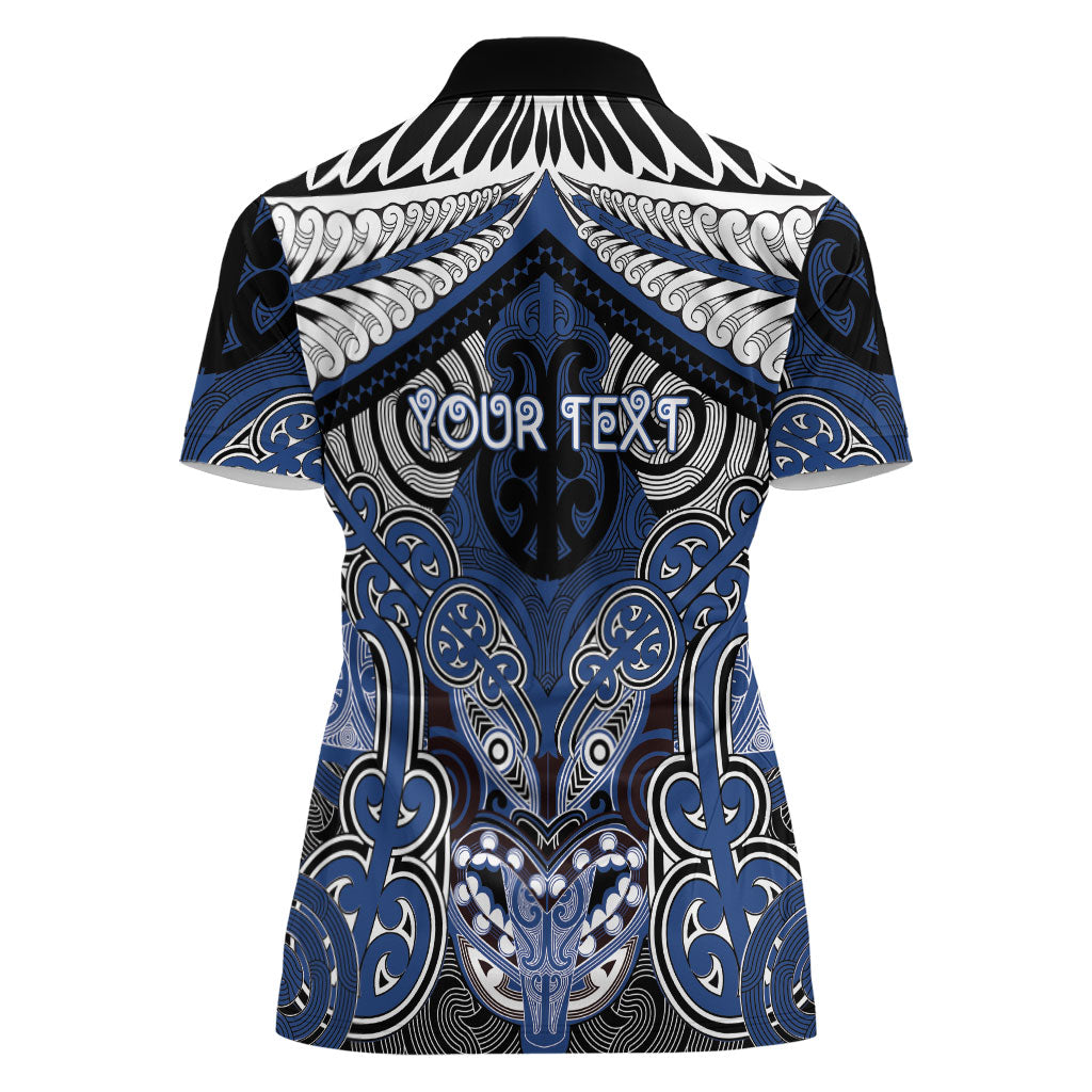 Aotearoa Iwi Ngati Tuwharetoa Personalised Women Polo Shirt Maori Kowhaiwhai Pattern