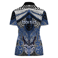 Aotearoa Iwi Ngati Tuwharetoa Personalised Women Polo Shirt Maori Kowhaiwhai Pattern