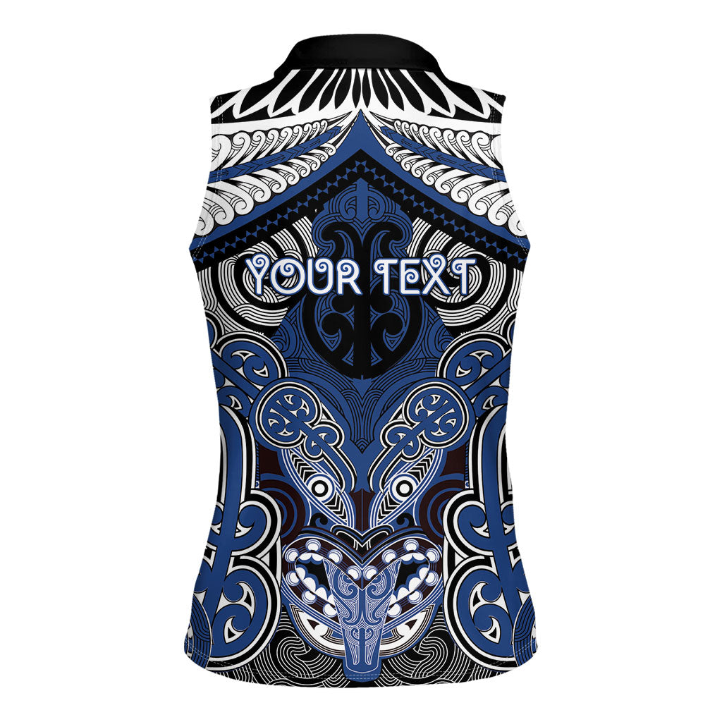 Aotearoa Iwi Ngati Tuwharetoa Personalised Women Sleeveless Polo Shirt Maori Kowhaiwhai Pattern