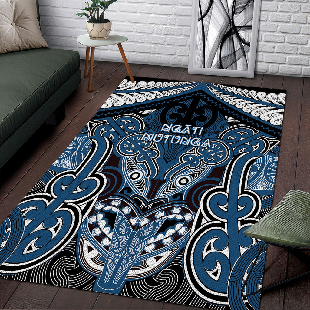 Aotearoa Iwi Ngati Mutunga Area Rug Maori Kowhaiwhai Pattern