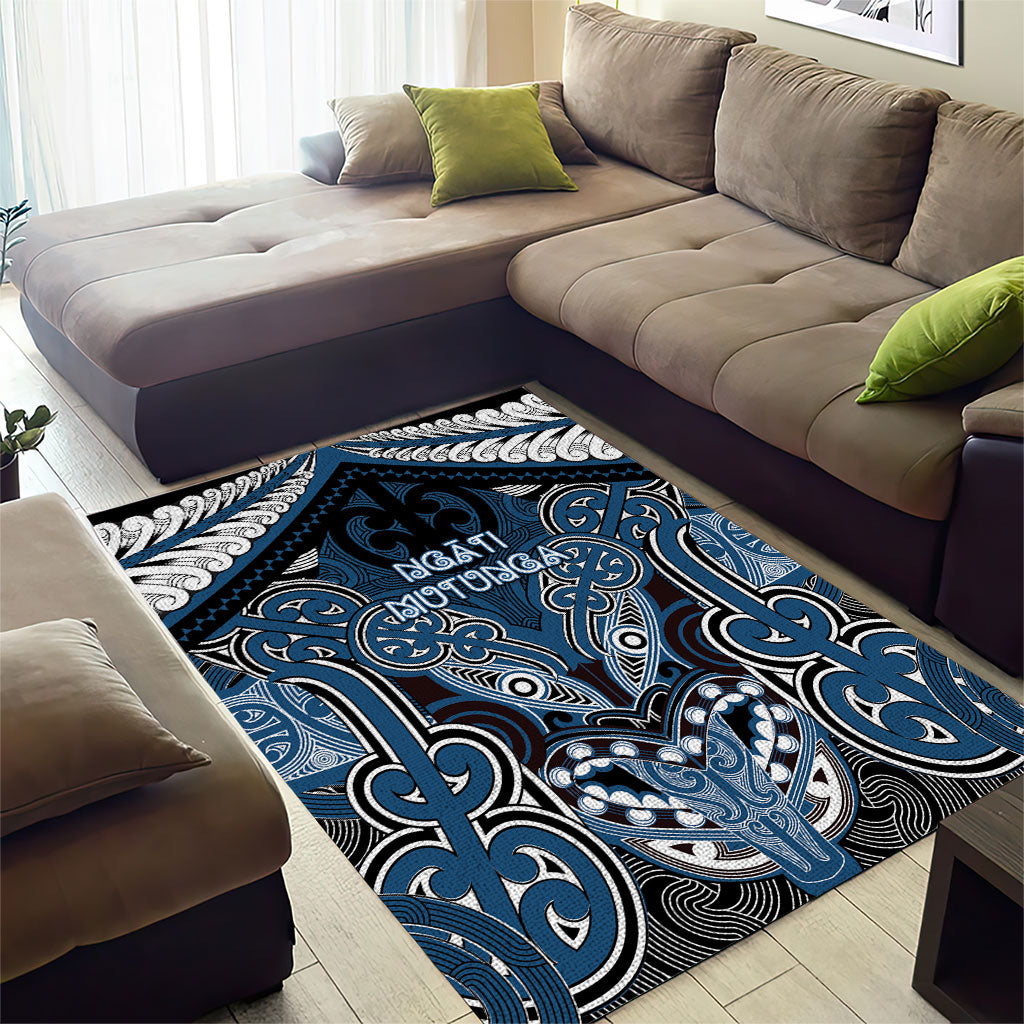 Aotearoa Iwi Ngati Mutunga Area Rug Maori Kowhaiwhai Pattern