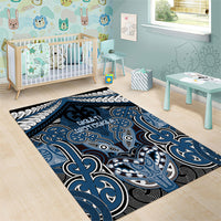 Aotearoa Iwi Ngati Mutunga Area Rug Maori Kowhaiwhai Pattern