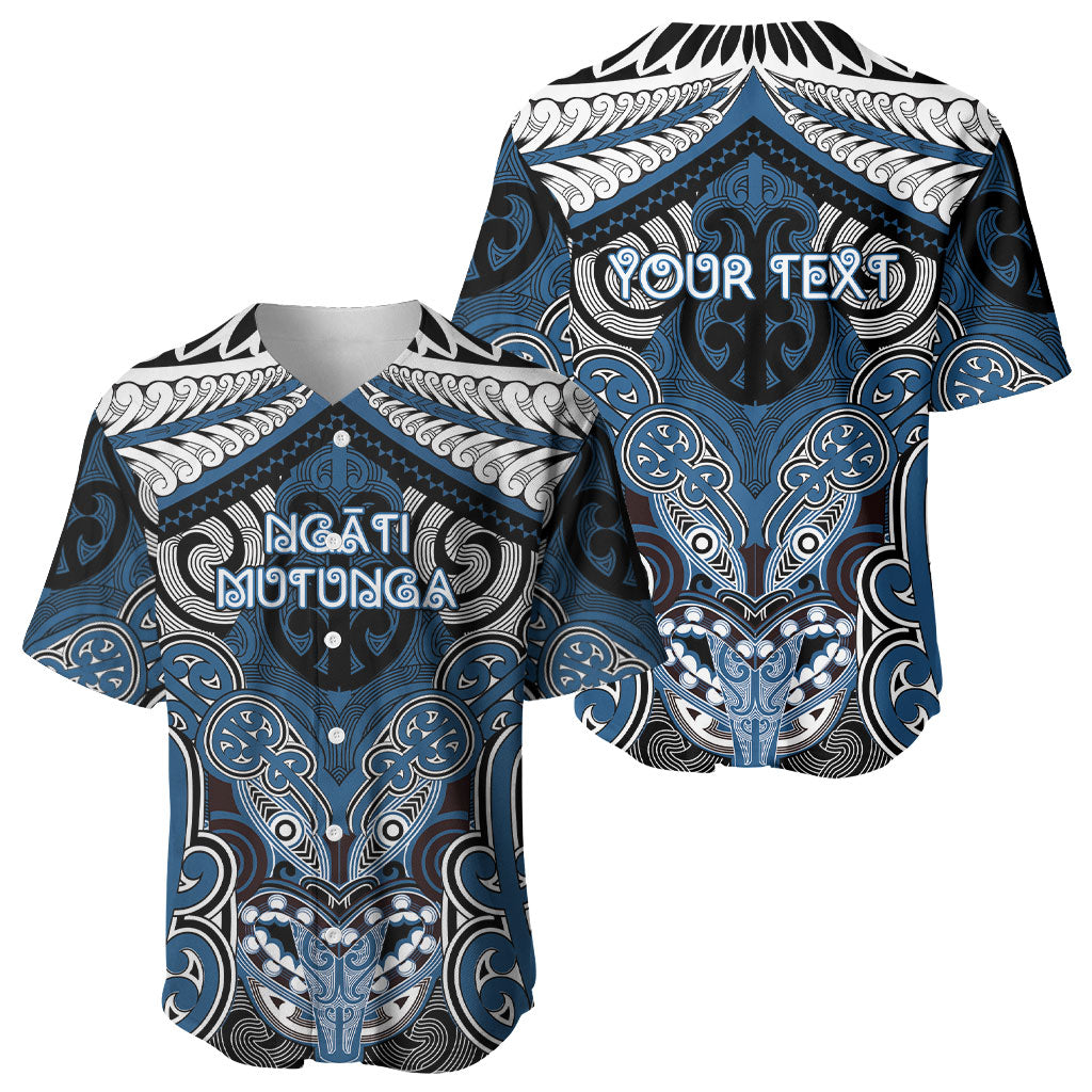 Aotearoa Iwi Ngati Mutunga Personalised Baseball Jersey Maori Kowhaiwhai Pattern