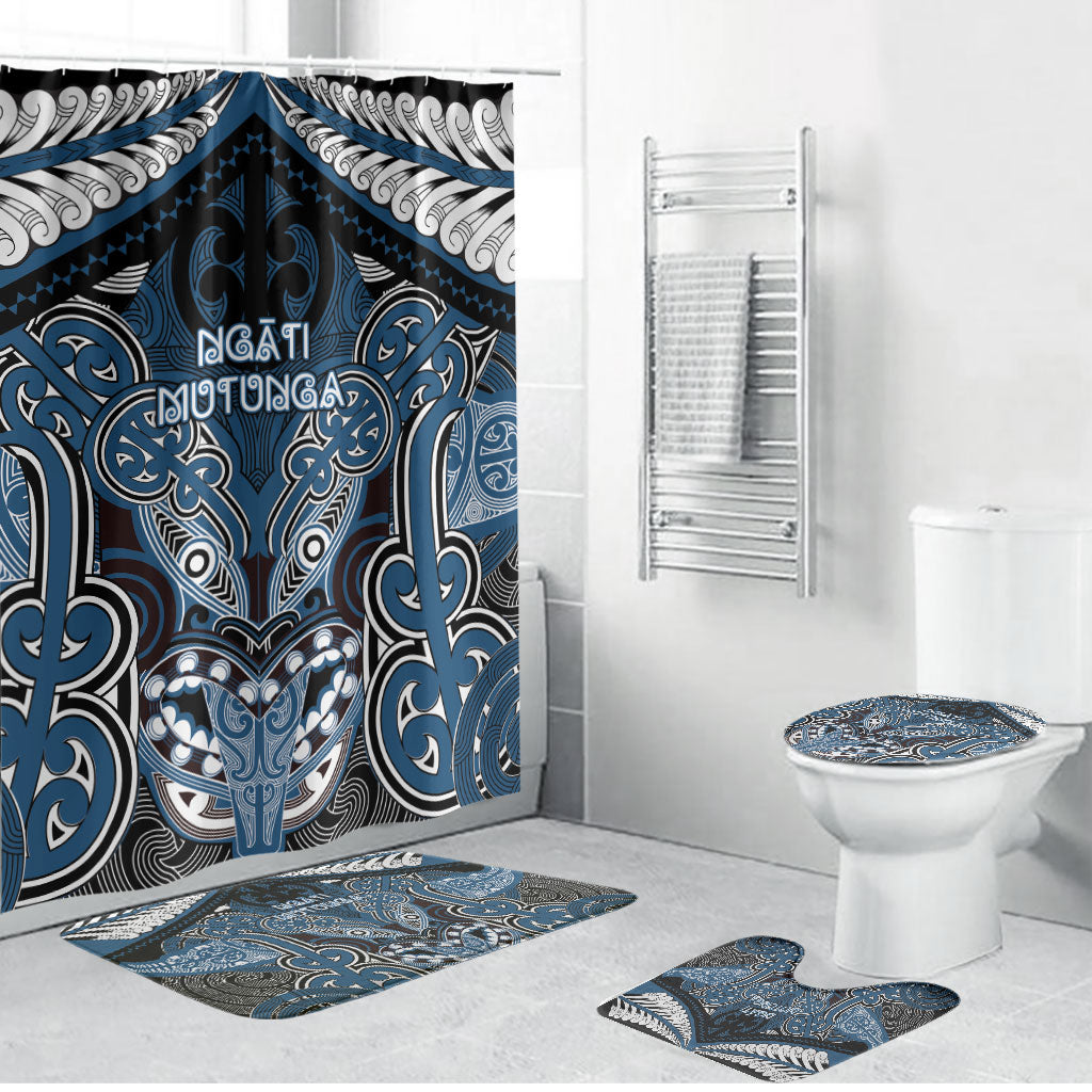 Aotearoa Iwi Ngati Mutunga Bathroom Set Maori Kowhaiwhai Pattern
