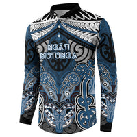 Aotearoa Iwi Ngati Mutunga Personalised Button Sweatshirt Maori Kowhaiwhai Pattern
