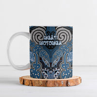 Aotearoa Iwi Ngati Mutunga Personalised Ceramic Mug Maori Kowhaiwhai Pattern